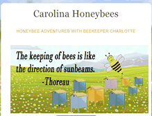 Tablet Screenshot of carolinahoneybees.com